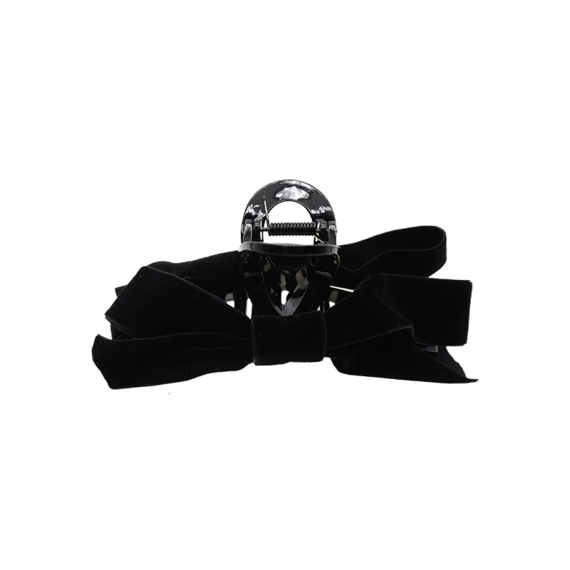 VERENA REINE Velour Hair Clips Women's Black-0