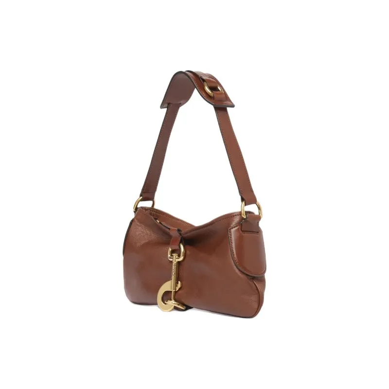 Chloe Smooth Natural Calfskin Handbag, Shoulder Bag Women's Bright Brown-1