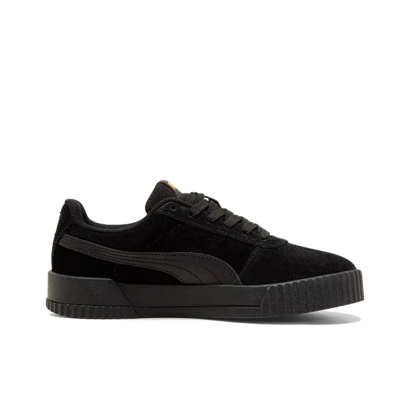 PUMA Carina Anti-Slip Wear-Resistant Low-Top Skateboard Shoes Women's Gray Black-1