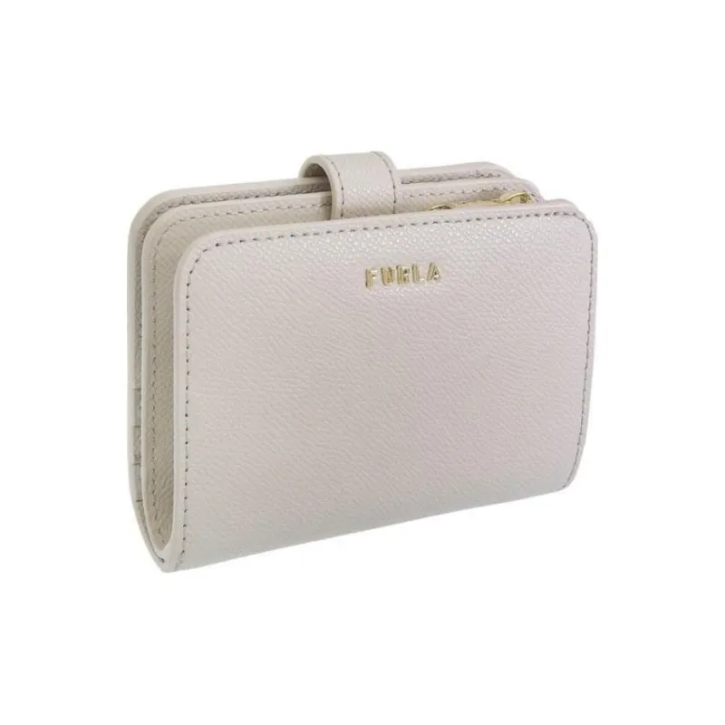 Furla Leather Wallet Small Size Women's Gray-1