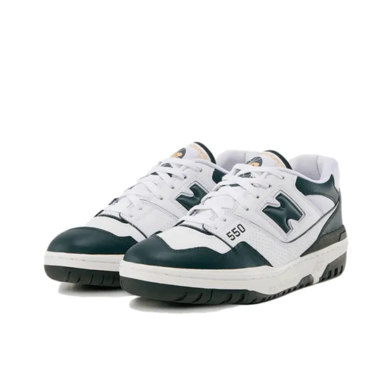 New Balance 550 White Dark Green-2