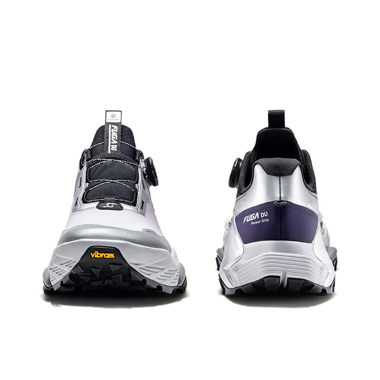 KAILAS FUGA DU BOA Running Shoes Men Low Top Cloud White Metallic Silver/Ink Black-17