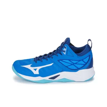 Mizuno Wave Dimension Cushioned Slip Resistant High Top Training Shoes Unisex Blue