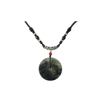 South Asia Natural Serpentine Jade Necklaces Unisex