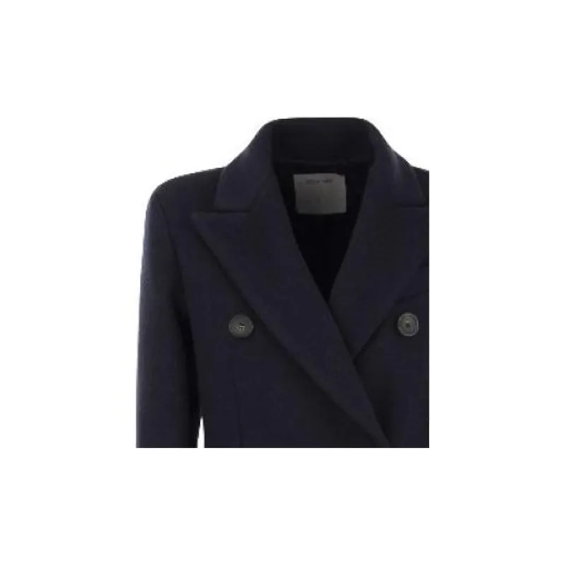 SportMax Double Breasted Long Sleeved Coat-8