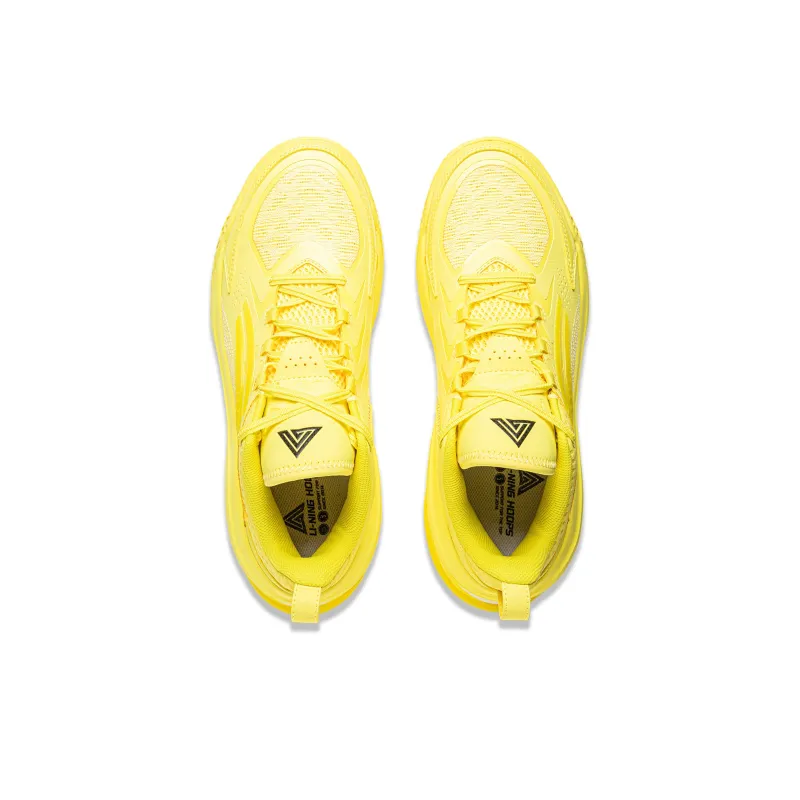 LiNing Air Raid 11 Cushioned Slip Resistant Lightweight Low Top Performance Basketball Shoes Men's Yellow-3