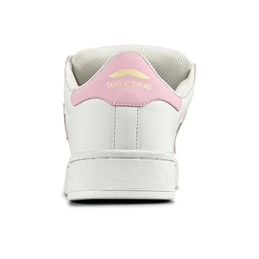 LuzaoT SUPER DRAG Shell Head Anti Slip Wear Resistant Low Top Skateboard Shoes Women's Beige Pink Yellow-4