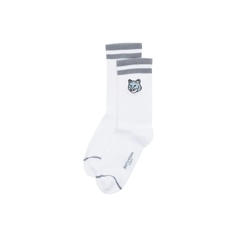 Maison Kitsune Bold Fox Head Sporty Socks-0