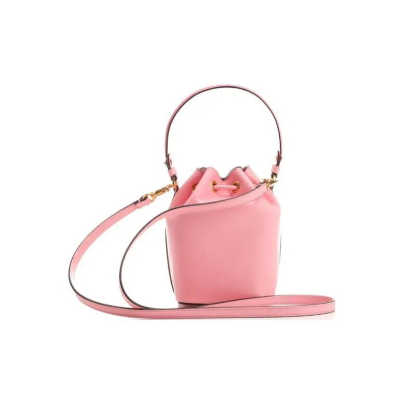 Valentino Vlogo Soft Sheepskin Bucket Bags One Shoulder Handbags Mini Women's Pink-2