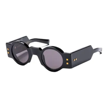 BALMAIN Acetate Round Sunglasses Unisex Black