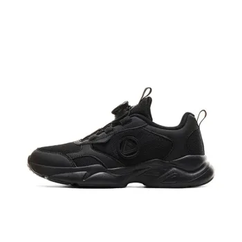PEAK Anti Slip Wear Resistant Low Top Kids Lifestyle Shoes Black Teenagers