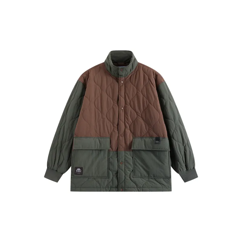 Kappa Puffer Jacket Unisex Green Comes With Necklace-1