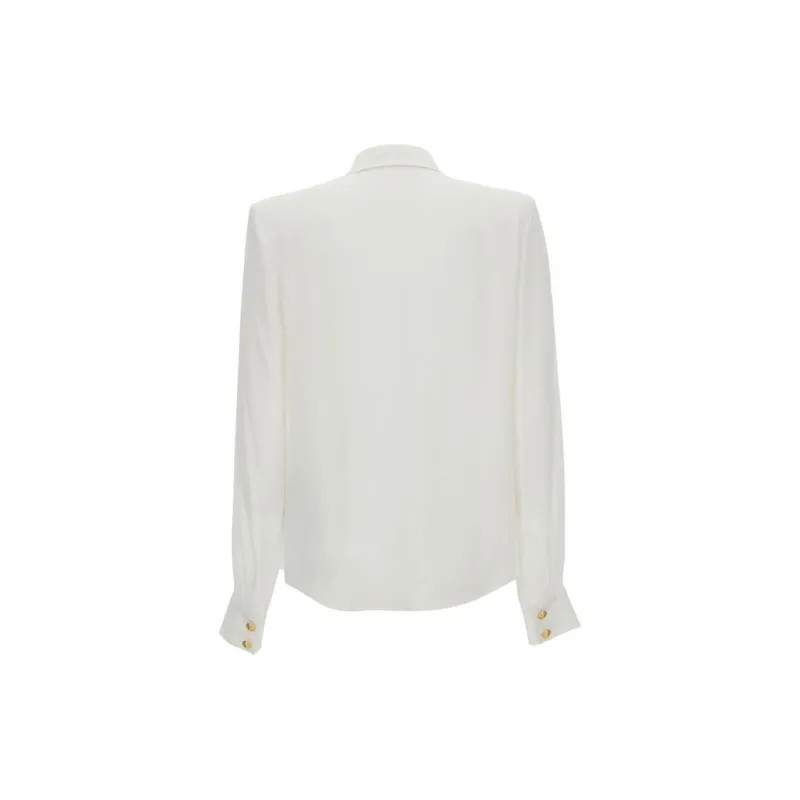 BALMAIN Embossed Buttons Long Sleeved Shirt-1