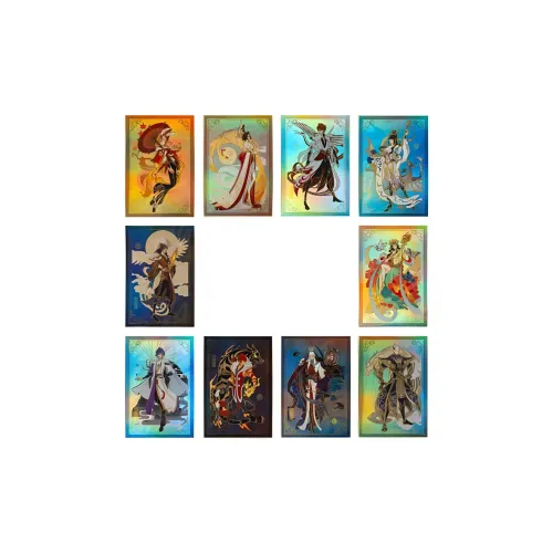 HONOR OF KINGS Shengshi Chang'an Theme Mini Postcard Keychain Book Light Postcard Ornament Anime / Games Gift Boxes