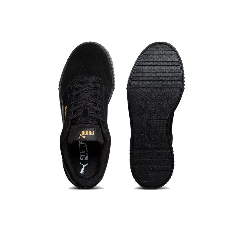 PUMA Carina Anti-Slip Wear-Resistant Low-Top Skateboard Shoes Women's Gray Black-3