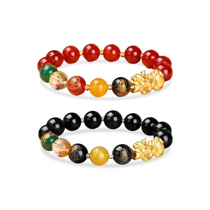 RboySe Obsidian Jade Bracelets Unisex-4