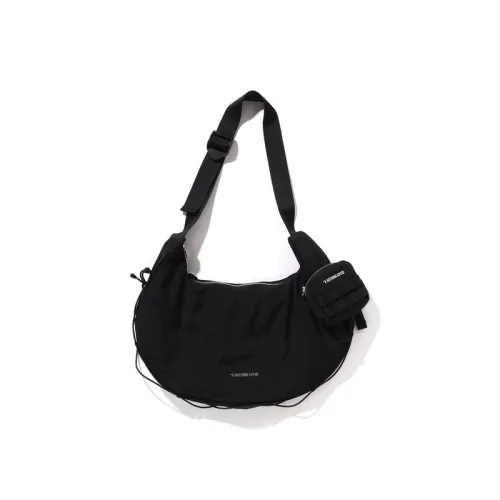 A BATHING APE Polyester Crossbody Bag Regular Unisex Black