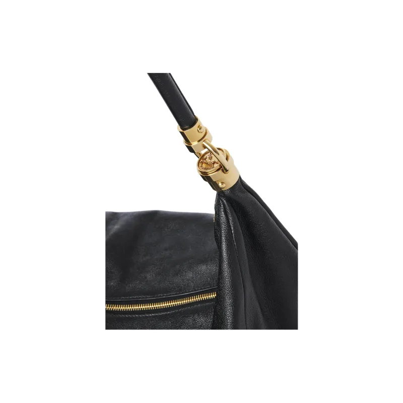 Chloe Grained Leather Vagabond Bag Shoulder Bag Women's Black-3