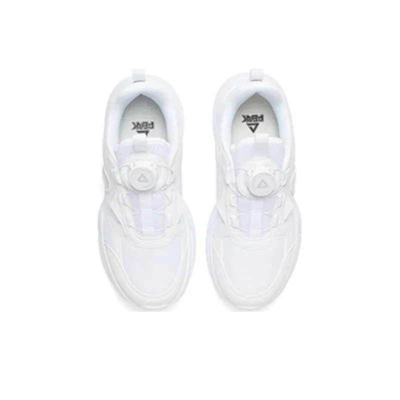 PEAK Anti Slip Wear Resistant Low Top Kids Lifestyle Shoes White Teenagers-2