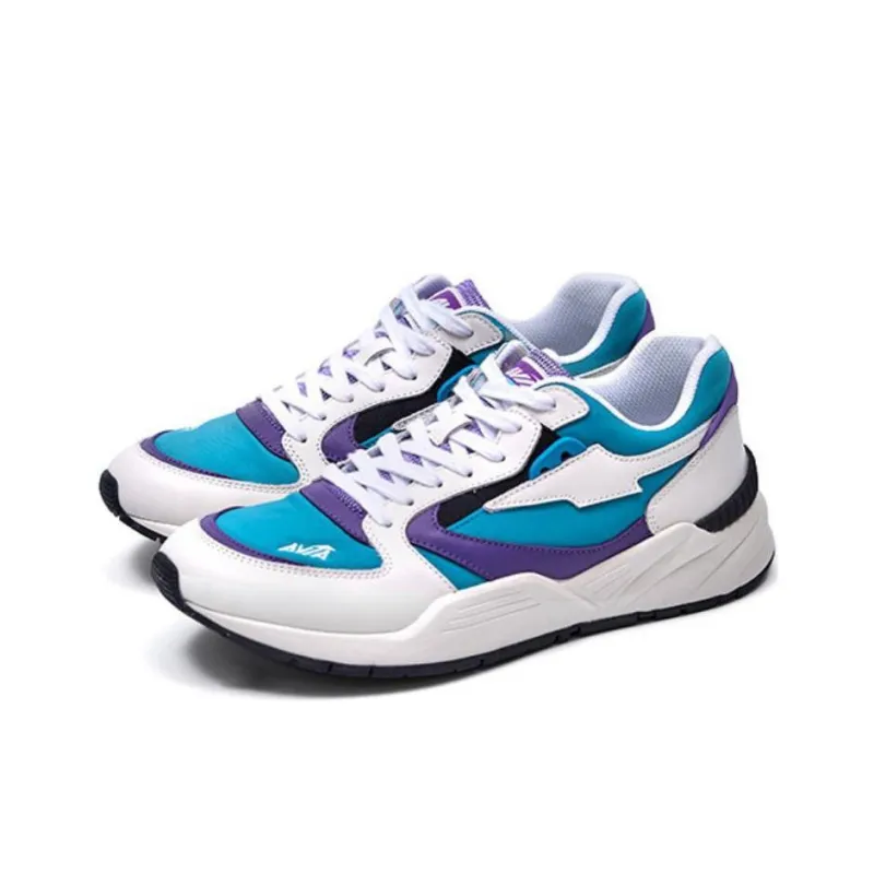 AVIA Anti Slip Wear Resistant Low Top Casual Shoes Unisex Blue Purple-1