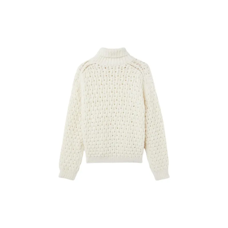 Loro Piana FW24 Cashmere Sweater Women's Snow White-1