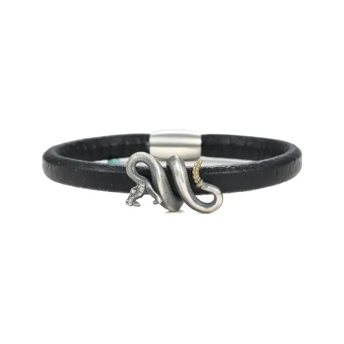 Ruibeila 925 Sterling Silver Individual Snake Shaped Bangle Men's