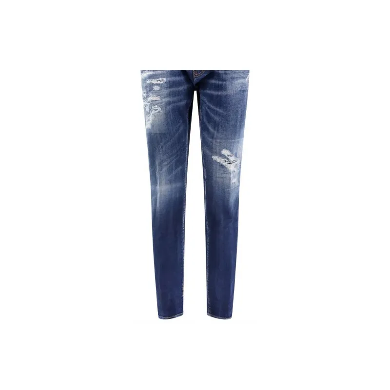 Dsquared2 Dark Ripped Cast Wash Cool Guy Jeans-7