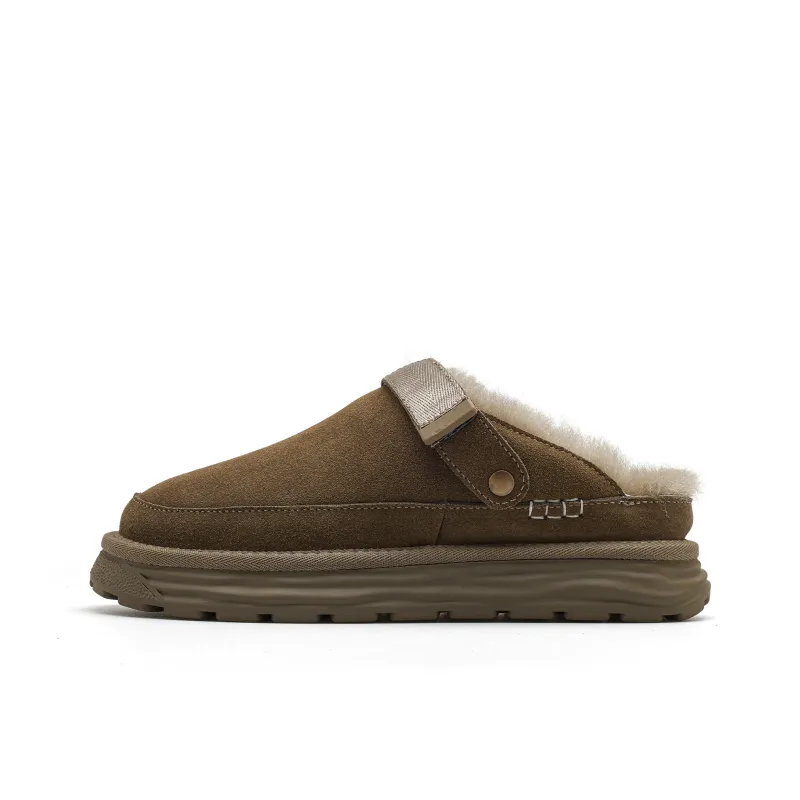 CUCS Rubber Sole Stitching Abrasion Resistant Slip Resistant Wrap toe Slippers Men's-6