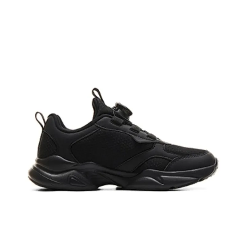 PEAK Anti Slip Wear Resistant Low Top Kids Lifestyle Shoes Black Teenagers-1