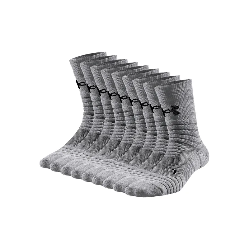 Under Armour Mid-Calf Socks Unisex 3 Pack Gray-6