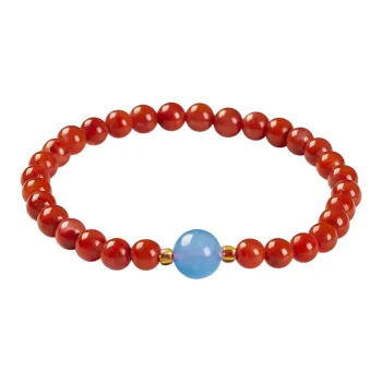 Execute The Blessing Southern Red Agate Jade Bracelets Unisex
