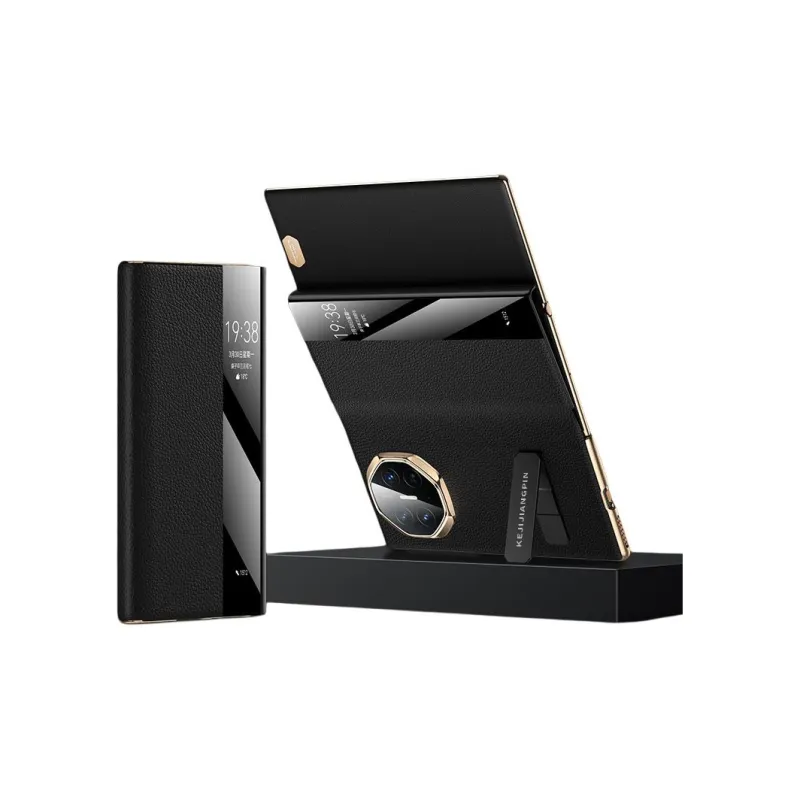 Mivana Leather Material Incoming Call Without Flap Phone Cases Compatible With Huawei Mate XT Business Formal-2