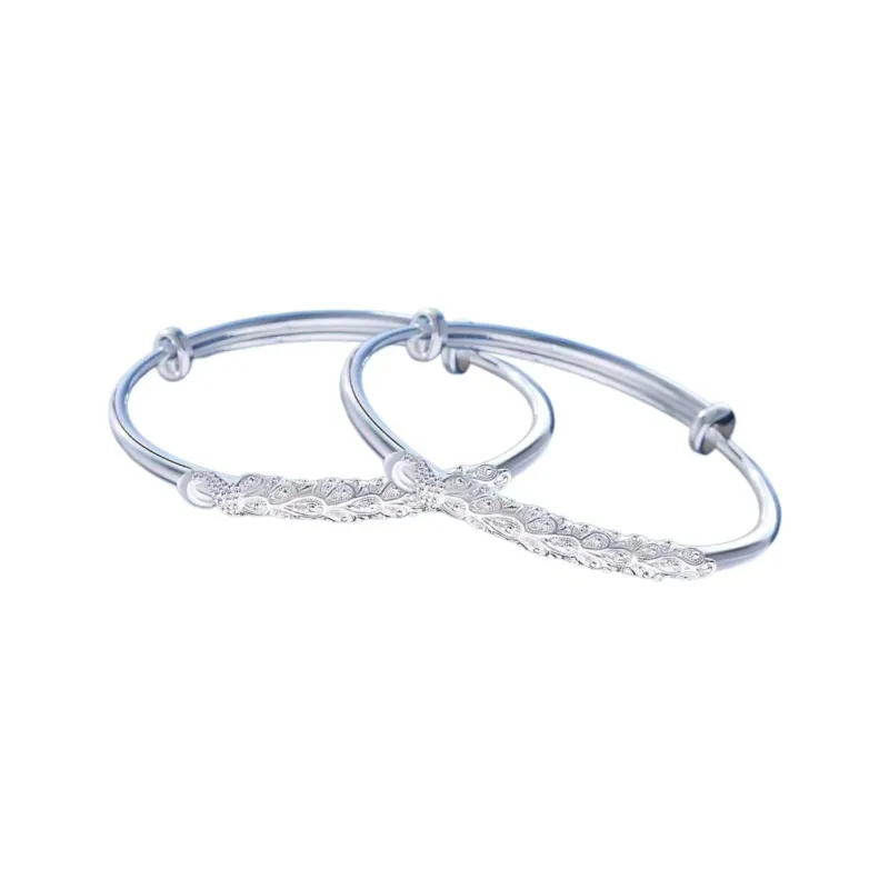 Kim Heng Hee S999 Fine Silver Bangles Kids'-0