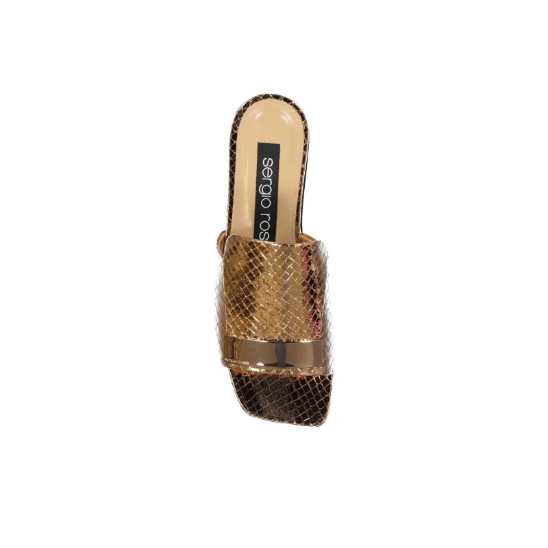SERGIO ROSSI Slide Slippers Women's Rose Gold-4