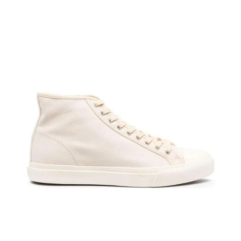 Polo Ralph Lauren High-Top Skateboard Shoes Men's Beige-1