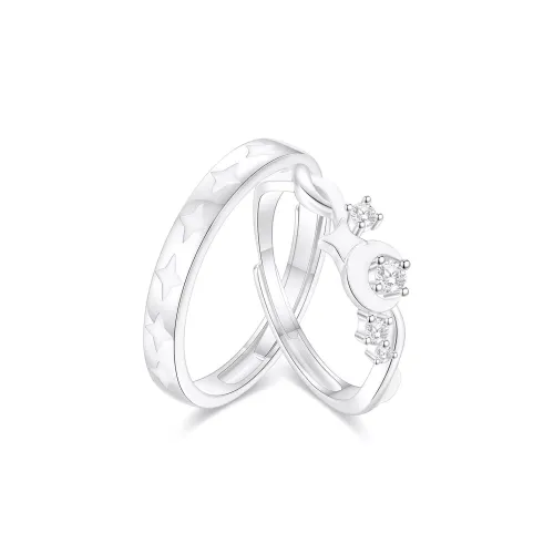 Love Link 925 Sterling Silver Rings Unisex