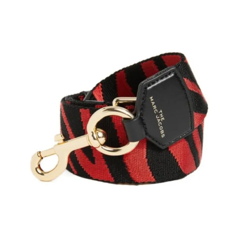MARC JACOBS Snapshot Leather Detail Bag Straps Women's Red & Black-2
