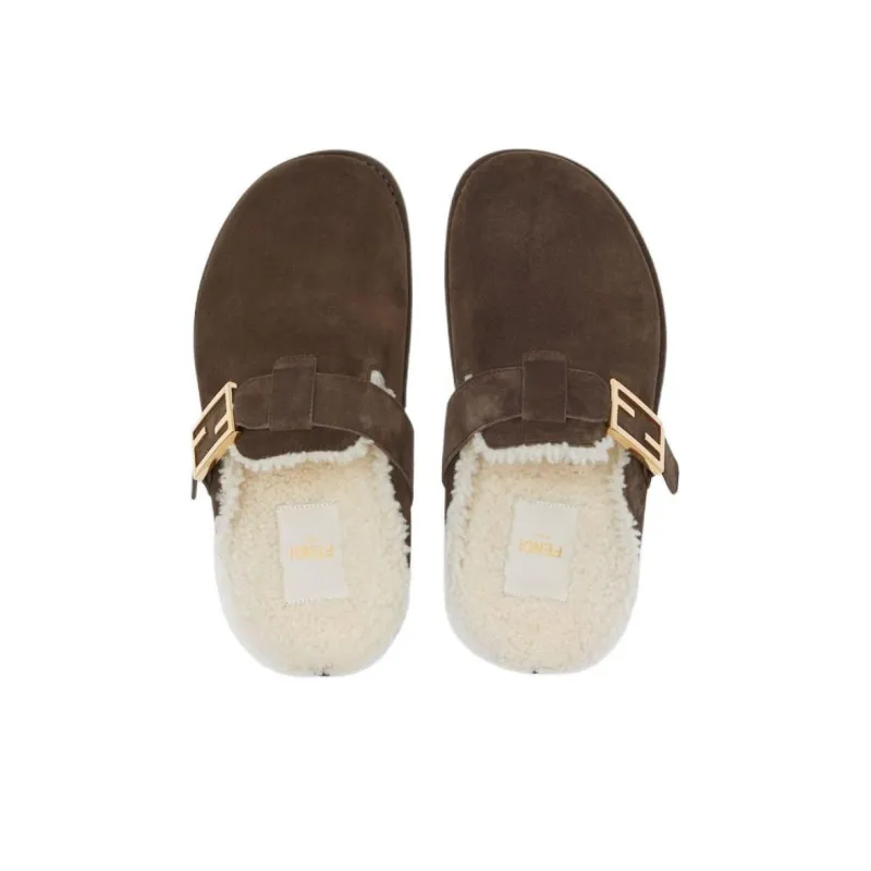 FENDI Feel Round Toe Slippers Women's-3