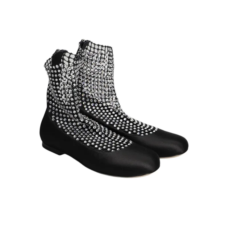 RENE CAOVILLA Galaxia Casual Single Shoes Women's Black-2