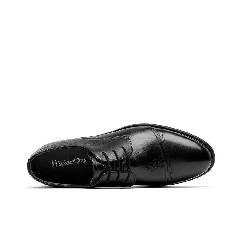Spider King Dress Shoes Men Low Top Black/Brown-2