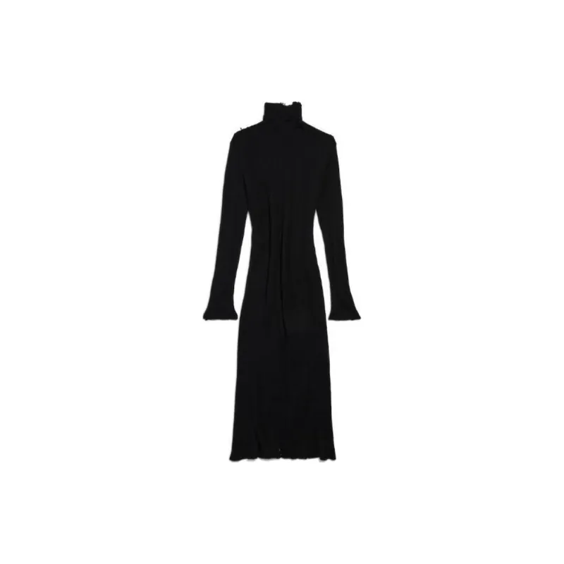 Balenciaga Long Sleeved Dresses Women's Black-1