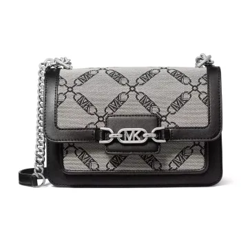 MICHAEL KORS Heather Fabric Envelope Bag, Crossbody Bag, Shoulder Bag Tubas Women's Black