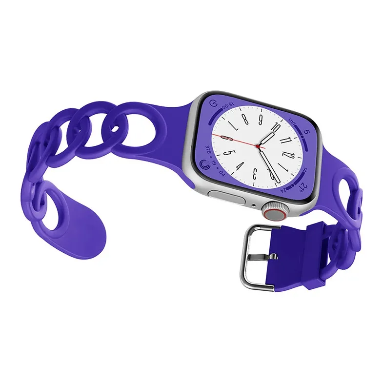 ZHENGGUANG Watch Band Apple Compatibility 38 49mm Silicone Material-16