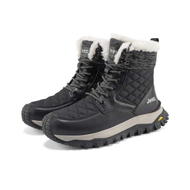 Jeep Warm Slip-Resistant Short Snow Boots Men's-8