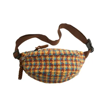 DCLOUD Woolen Sling Bag Women's Yellow/Blue
