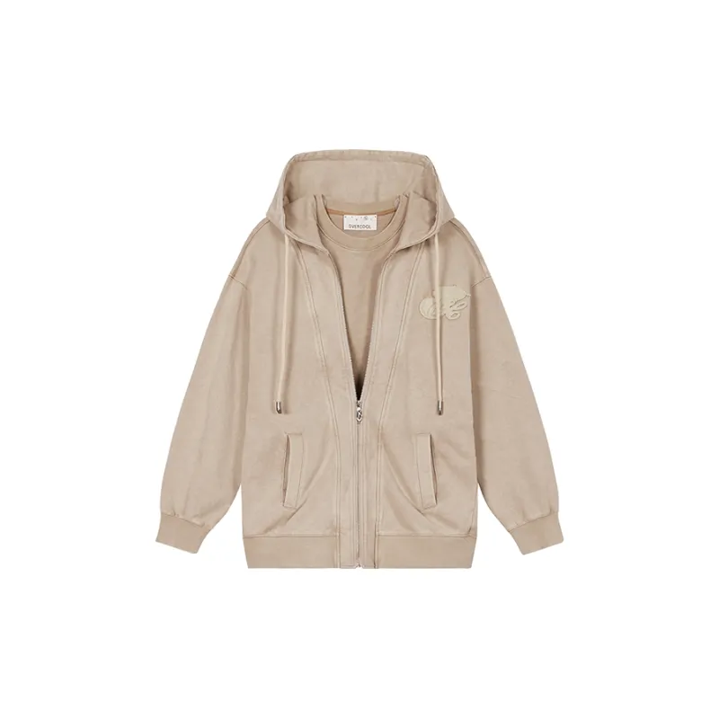OVERCOOL FW24 Sweatshirt Unisex Light Wood Color-3