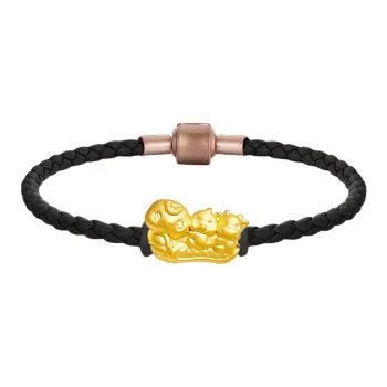 Royal Dragon Mirror Gold Bracelet Unisex