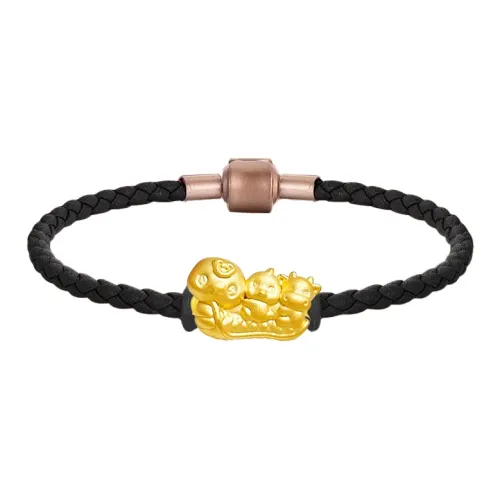 Royal Dragon Mirror Gold Bracelet Unisex