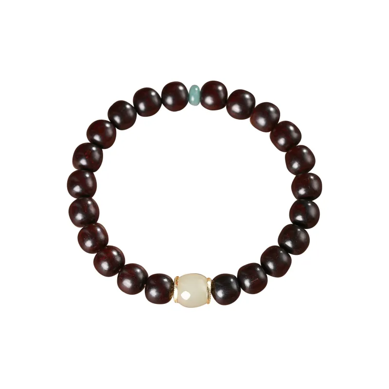 Cuiya Golden Building Sandalwood Bracelets Unisex-0