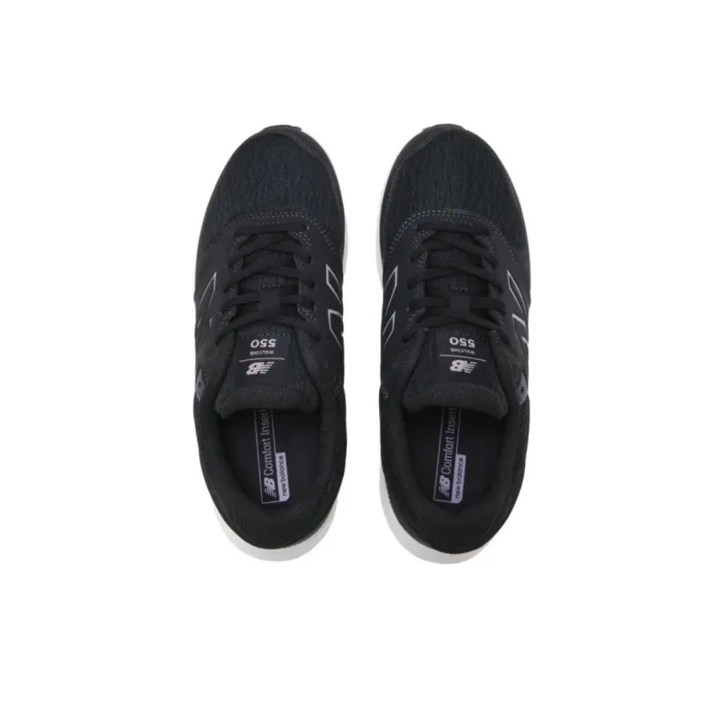 New Balance 550 Anti Slip Wear Resistant Low Top Casual Shoes Women's Black-3